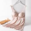 Mulberry silk suspender bra integrated without steel ring backing vest suspender shirt breathable backing