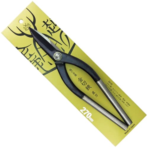 Echigo no Kinshika Metal Cutting Scissors, Straight Blade, 270mm, 134