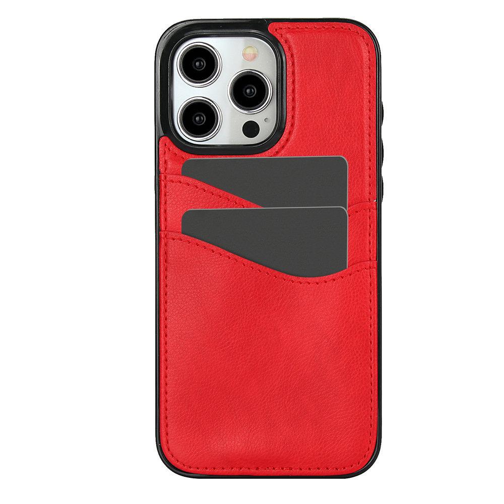iPhone Leather Card Slot Case: Fits iPhone 16, 17 Pro; Anti-Drop & Sticker Design for iPhones 11 to 15, 12 to 14, and 78 Models.