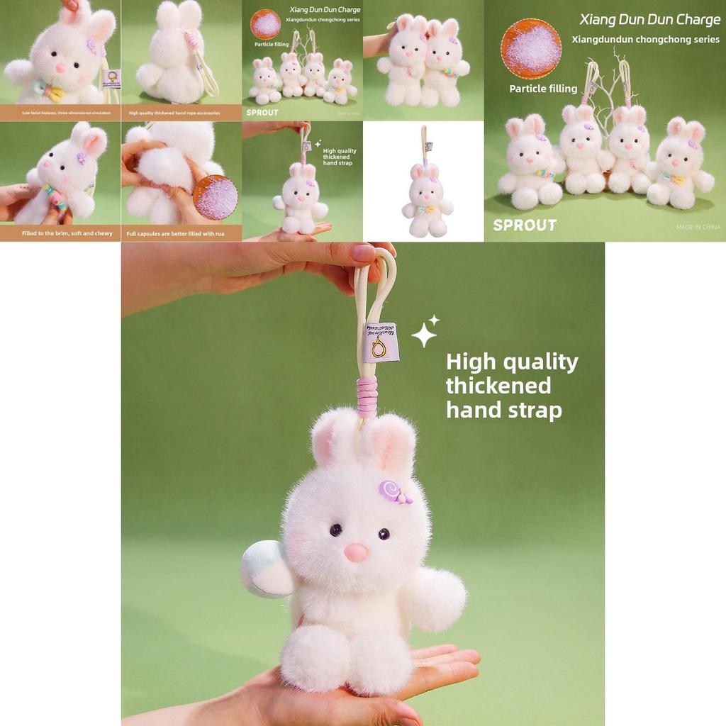 Plush Candy Bunny Keychain With Pp Cotton Filling Perfect For Kids And Teens