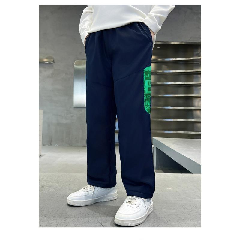 Kids Boys Thick Fleece Lined Windproof Outdoor Hiking Soft Shell Pants