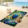 Asciugamano da Spiaggia con Stampa Calcio Brasiliano Asciugatura Rapida Super Assorbente Morbido Asciugamano da Bagno per Nuoto Spiaggia Viaggio Souvenir Regalo