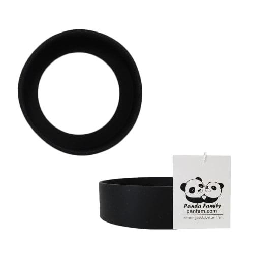 Panda Family Water Bottle Bottom Covers, Silicone, Set of 2, Bottle Bottom Caps, Scratch-Resistant, Non-Slip, Soundproof, Compatible with Thermos, Zoj