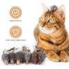 Tendenza 2025 Topi in Vera Pelliccia Gatto Animale Domestico Bambini Confezione da 12