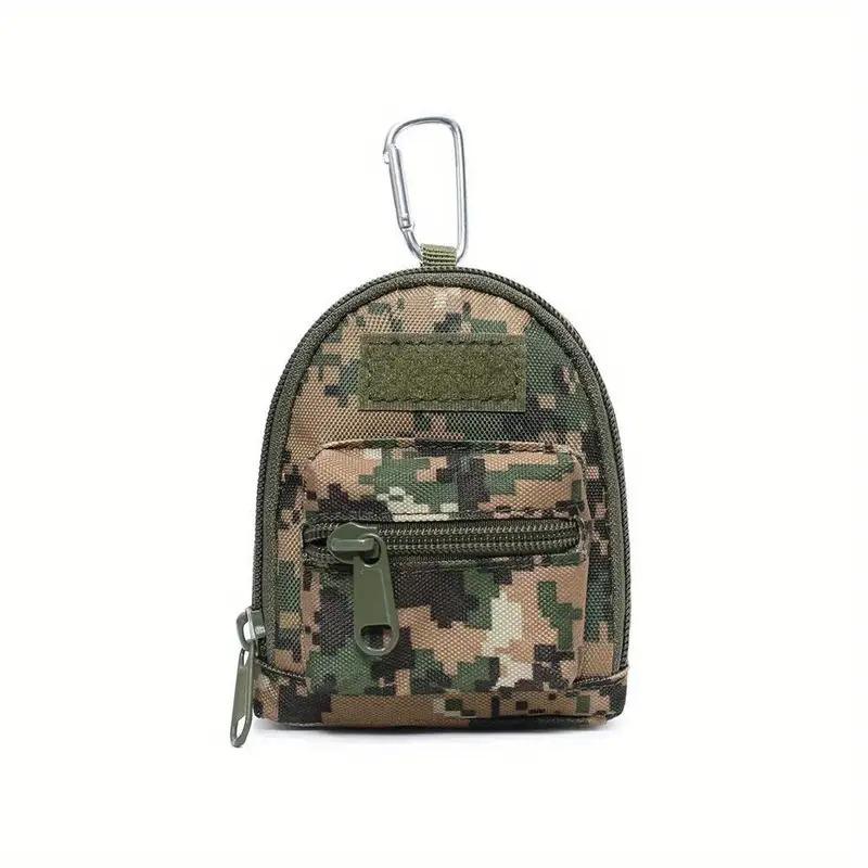 Mini Portable Coin Pouch Key Wallet Holder Men Coin Purses Pouch Bag Keychain Zipper Pocket Outdoor Key Bag