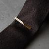 Tie Clip for Made in Crocodile Style [Tabarat] Men, Japan, Brass, Geometric, (Light Gold)