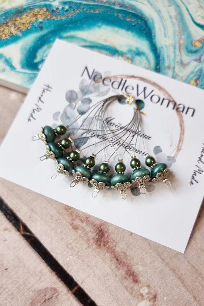 Strickmaschenmarkierer Set • 8 Handgefertigte Reihenmarkierer