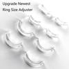 8 Pieces Invisible Ring Size Adjusters Invisible Clip Guard Resizer Clear Guard Ring Sizer Fit for Man Woman Loose Ring