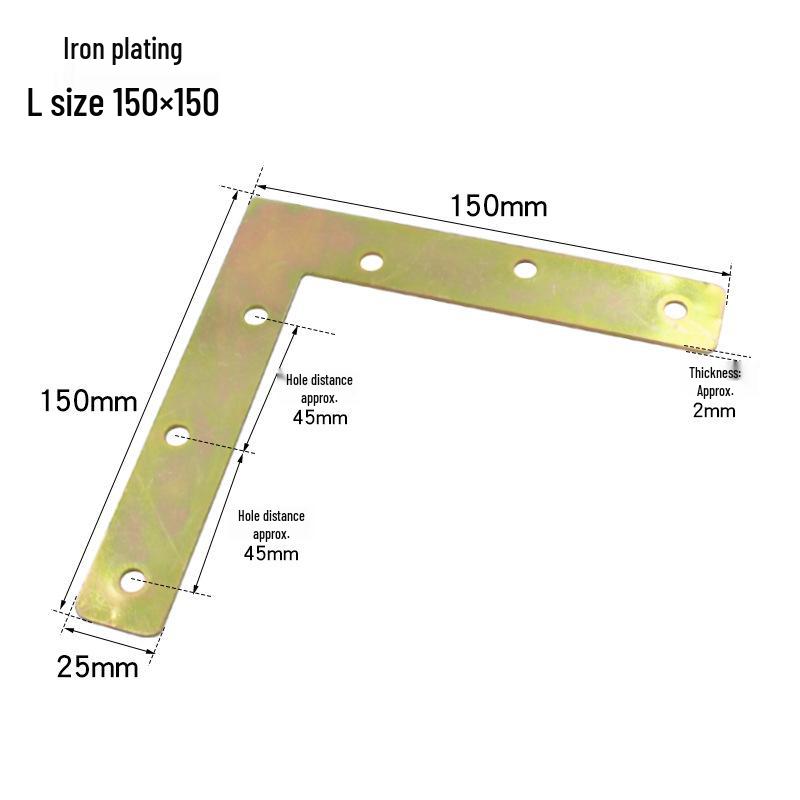 90° TL Type Cold-Rolled Steel Angle Iron Shelf Support Connector