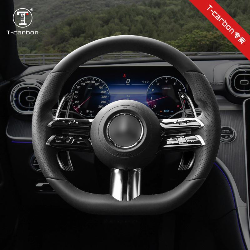 T-Carbon True Carbon Fiber Shift Paddles for Mercedes E-Class: 22 E63AMG, 21 E53E63