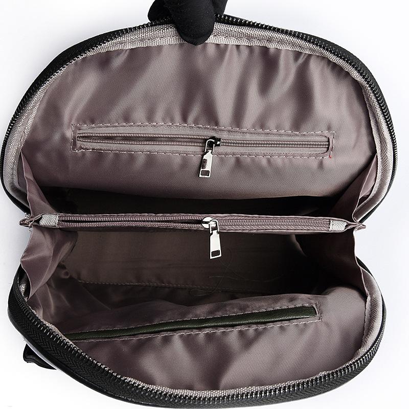 Bag for Women Luxury Soft Leather Retro Women's Backpack High-quality Texture Solid Color Simple Schoolbag for Women