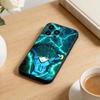 Anime Trent B-Blue L-Lock Phone Case For iPhone 17 16 15 14 13 12 Max Plus Silicone Black Cover