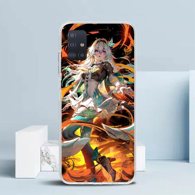 Honkai Star Rail Firefly Soft Cover for Samsung Galaxy A12 A22 A32 A52 A72 A02S Phone Case Note 20 Ultra 10 S10 Plus A51 A71 A50