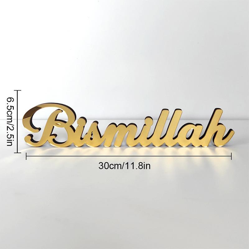 Ramadan Mubarak Acrylic Ornament For Home Islamic Muslim Party Decor 2025 Eid Mubarak Ramadan Kareem Decoration Eid Al Adha Gift