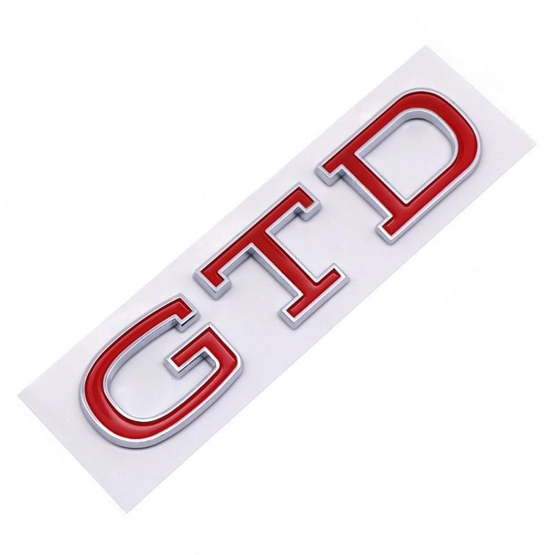 1 Peça Decalque Traseiro 3D ABS para Porta-Malas de Carro Emblema com Letras GTD Adesivos Para Golf 4 5 6 7 MK4 MK5 MK6 MK7 Acessórios de Emblema