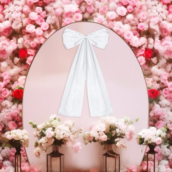 Velká saténová mašle dekorace Narozeninová oslava Pokoj Pozadí Dekorace Obří nástěnná mašle pro Baby Shower Svatební sprchu Promoci Svatbu Rozlučku se svobodou