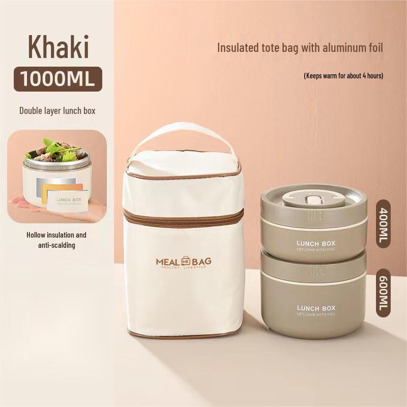 Qianxing 304 Stainless Steel Round Bento Lunch Box Set