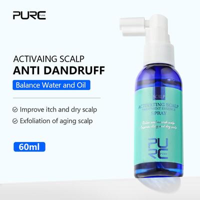 Kopfhautbehandlungs-Essenzspray, Anti-Schuppen, Anti-Juckreiz, Peeling-Öl, Kontrolle, Anti-Haarausfall, 60 ml