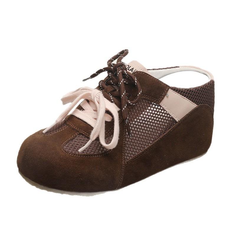 Thick-soled Cover-up Shoes Women's Shoes Half Slippers New Height-increasing Beach Casual Sandals