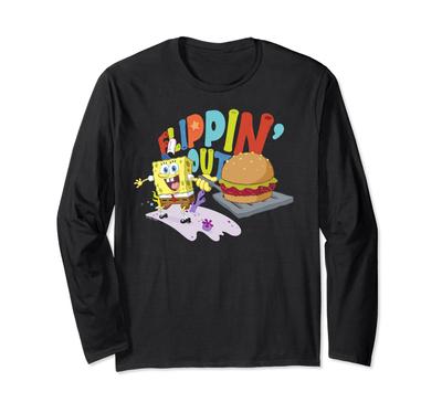 Spongebob Squarepants Sponge On the Run Flippin' Out Long Sleeve T-Shirt