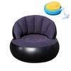 Thickened PVC Foldable Air Couch Flocked Velvet Inflatable Lounge Chair  Camping Chair