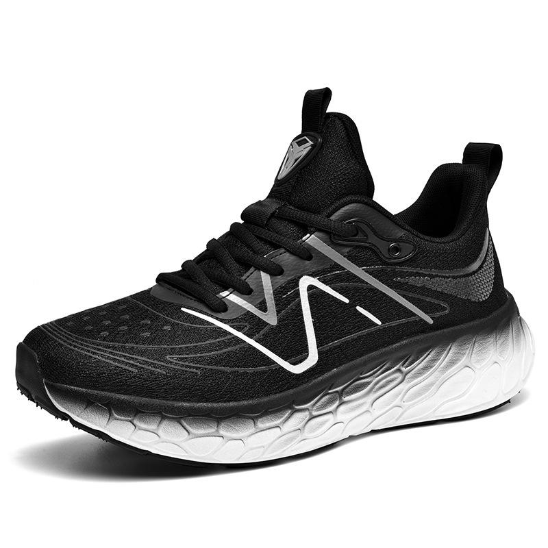 Autumn Men's Sports Shoes Running Shoes Flying Woven Breathable Running Shoes Fashionable Light Mesh Casual Shoes