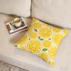 Y-Yellow Lemon Cushion Cover Fabric Soft Furnishing,Pillowcase, Cushion Cover, Sofa Pillow, Home Decoration