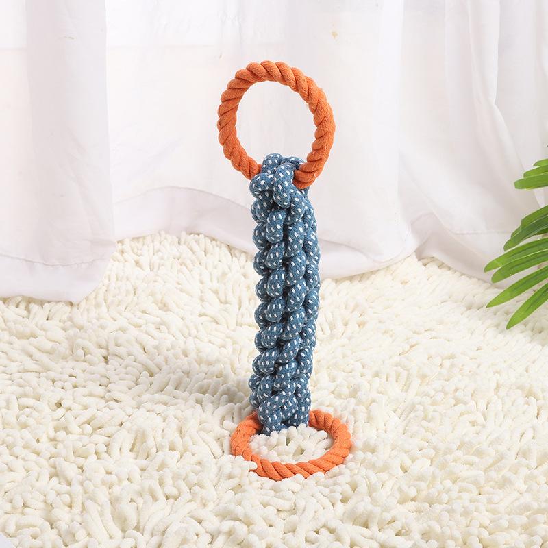 Cotton Rope Corn Chewing Toy, Strong and Durable, Dog Stress Relief and Boredom Training Interactive Dog Tug-of-war Toy