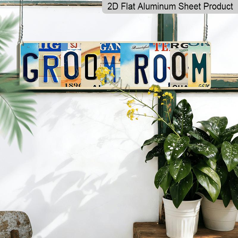 Pet Grooming Room Aluminum Decorative Sign - Cat and Dog Foster Country Street Sign or Door Plaque, Home Bar Wall Decoration, Vintage Metal Plaque