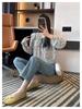 Women's Slimming High-Waist Petite Straight-Leg Jeans for Pear-Shaped Figures - Summer Stretch, Plus Size, Nine-Point Length.