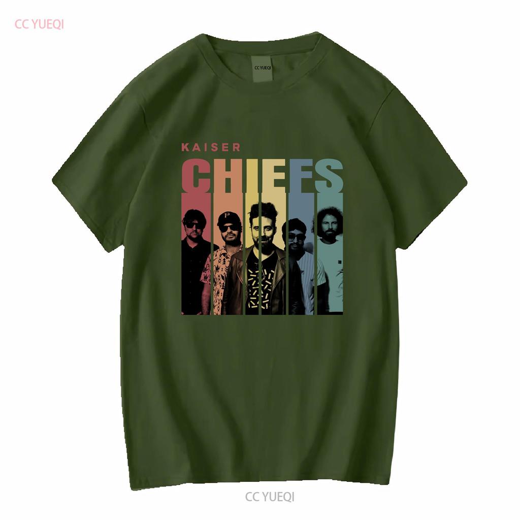 Kaiser Chiefs Band Vintage T Shirt Fan Rock Music Long or Short Sleeves Vintage Washed Casual Soft Graphic Slightly