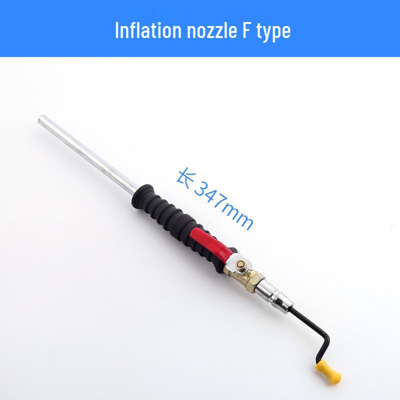 Tire Inflation Nozzle with Pressure Gauge for Car, Bicycle, and Motorcycle
