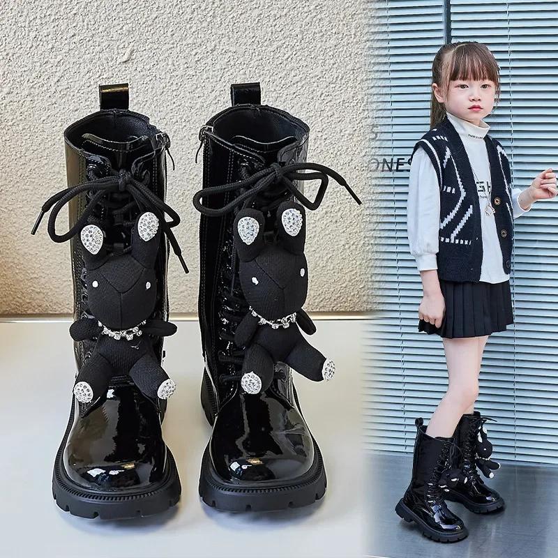 Zapatos Niña Fashion Girl Long Boot 2025 Autumn/Winter Platform Princess Boot Trend High Barrel Boot Cartoon Girl Shoe Kid Shoe