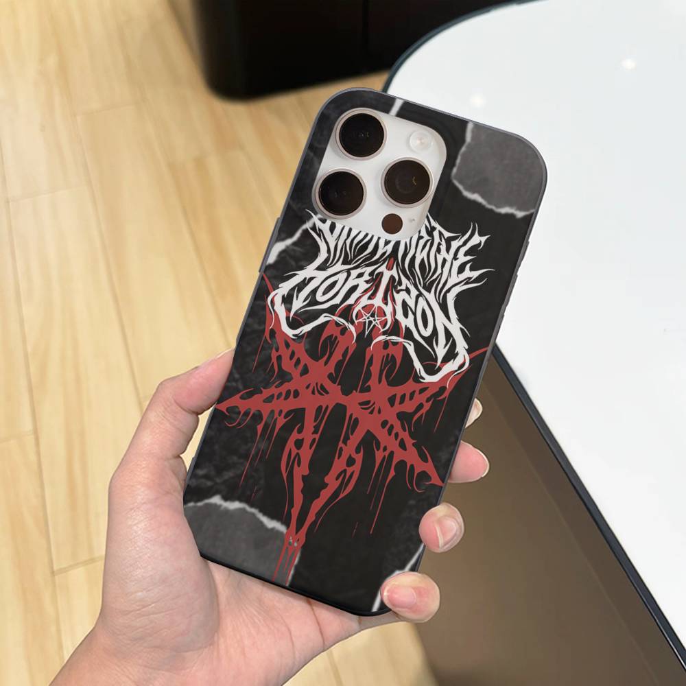 Band B-Bring Me The H-Horizon Soft Corrugated Transparent Phone Case For IPhone 17 15 16 11 12 13 14 Pro Max Plus Pro