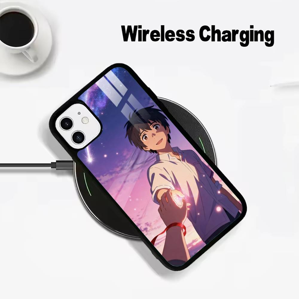 Y-N-Your- Name For IPhone17 16 15 14 13 12 11 Plus Pro Max Plus Wireless Charger Phone Case