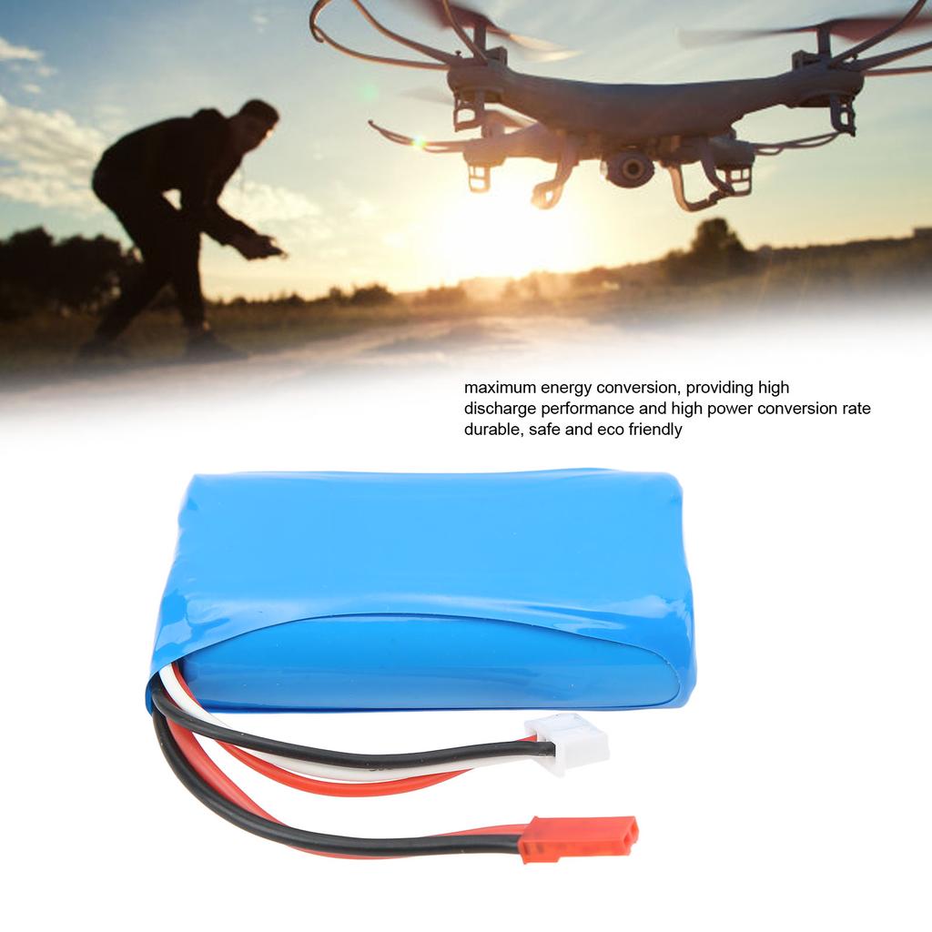 RC Lipo Battery 15C 7.4V Safe Stable Female JST Plug High Conversion Rate 1500mAh Lipo Battery for RC Airplane