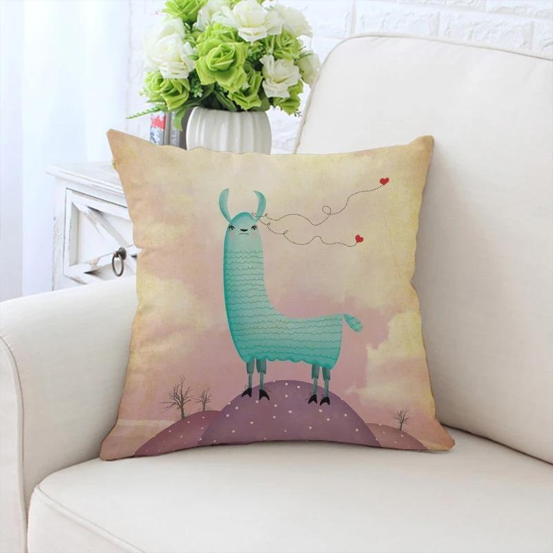Cartoon Sheep Decorative Pillowcase Car Ornaments Office Living Room Sofa Home Pillowcase