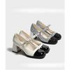 Anti-slip Shoes, Quality Leather Shoes, Women's Thick-soled Single Shoes, High Heels