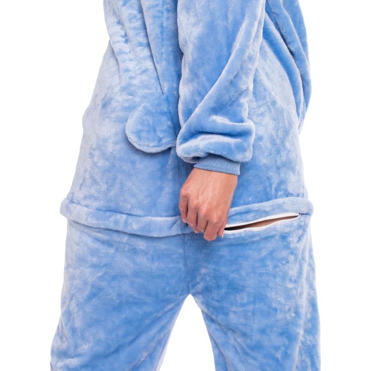 Piżama damska kombinezon kigurumi onesie kostium stich niebieski 145-155 s