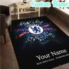 Custom Name Chelsea Fc Champions League  Rug, Office Rug, Chair Rug, Carpet for Living Rooms, Doormat Game Rug Home Decor Christmas Gifts