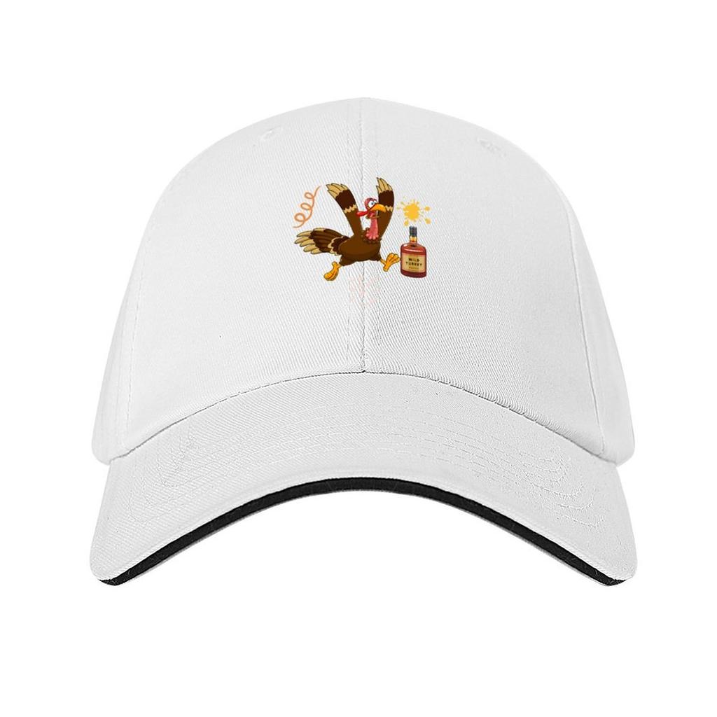 wild turkey bourbon Baseball Cap sun hat Snapback Cap black F Golf Wear Unisex Womens