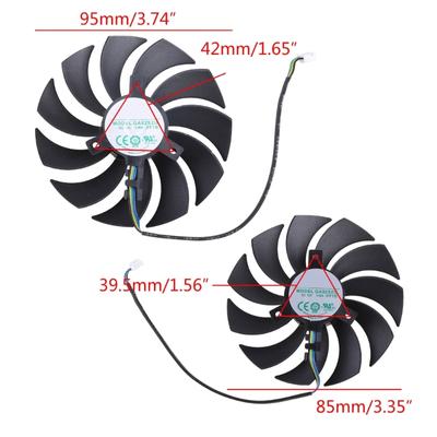 85MM 95MM ZT-A30700E-10P 4Pin  Fan For   GAMING GeForce  3070 Twin   Card Fan Replacement