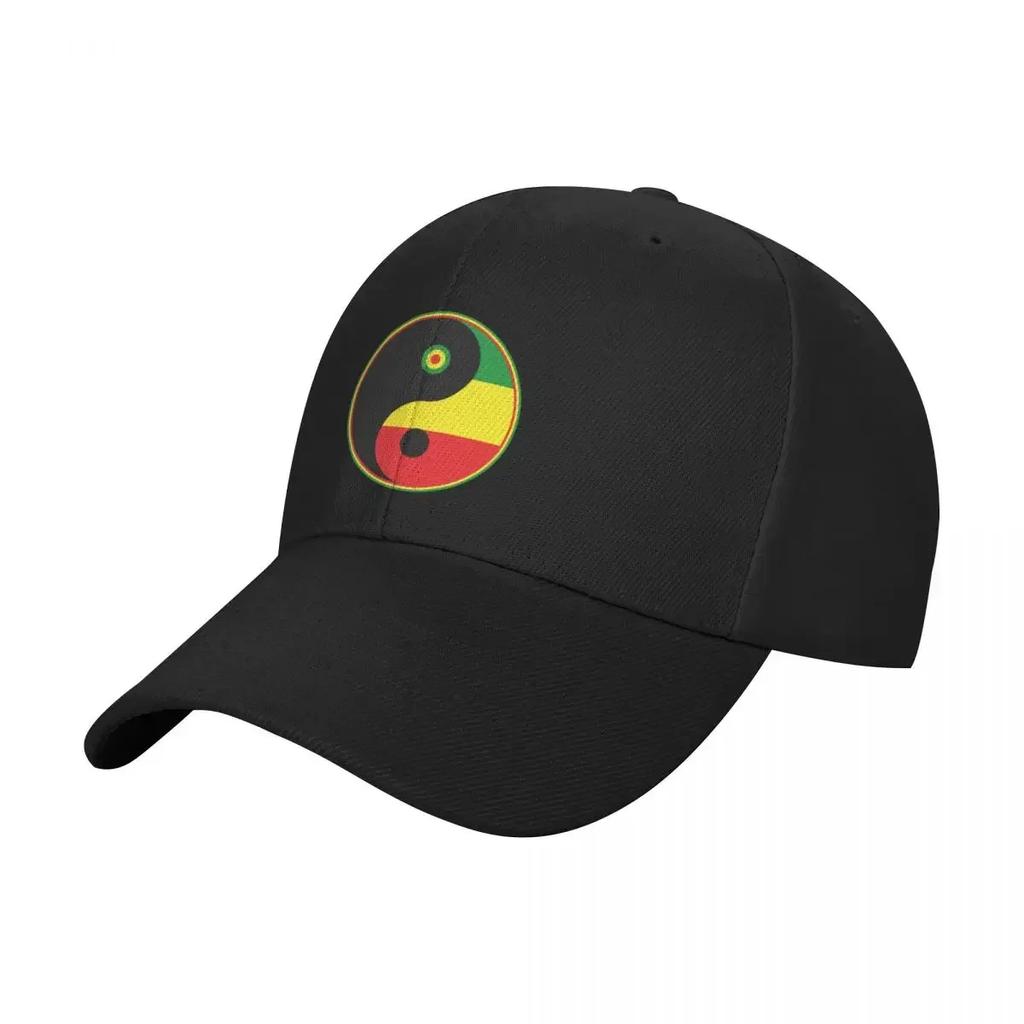 Rasta Yin Yang Tao Symbol Baseball Cap Luxury Unisex Hat Uv Protection Solar Hat Kids Hat Caps Unisex Womens