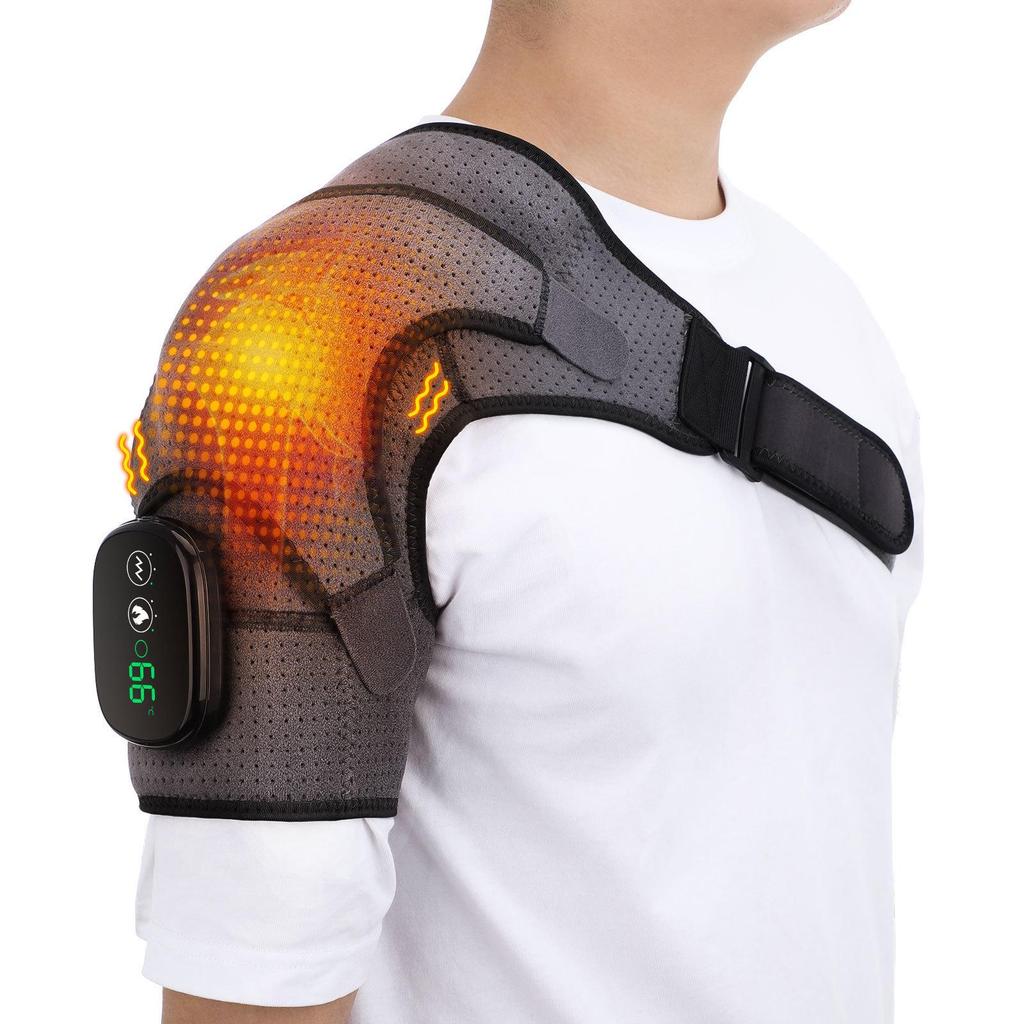 Heating Massage Shoulder Pad with Touchscreen Controller