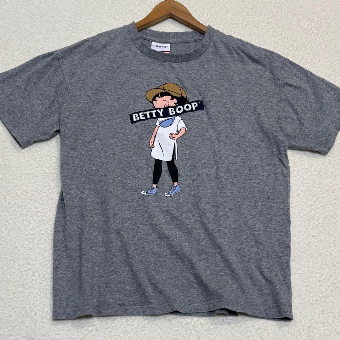 Betty Boop T- Gray Size L Unisex T-Shirt S