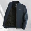 Spring & Autumn Men's Business Casual Stand-Up Collar Jacket - Lightweight, High-End Design for Middle-Aged Elegance