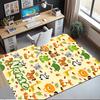 Custom Name Animals Printed Carpet,Rug for Office Chair Living Room Bedroom Kitchen Room Decor Gifts.