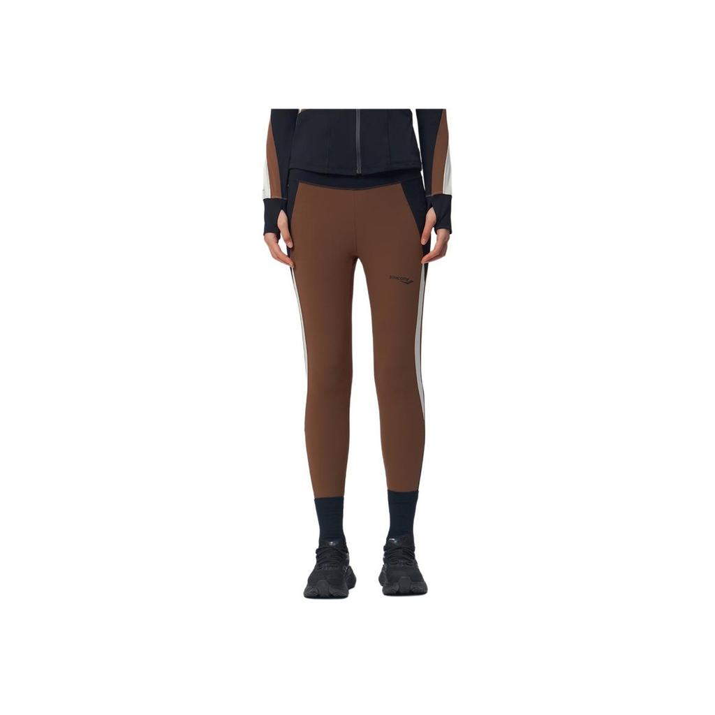 SAUCONY Soft Comfortable Versatile Skin-Friendly Sports Long Pants Women Bottoms Red-Brown SA1259LG01L-CO004