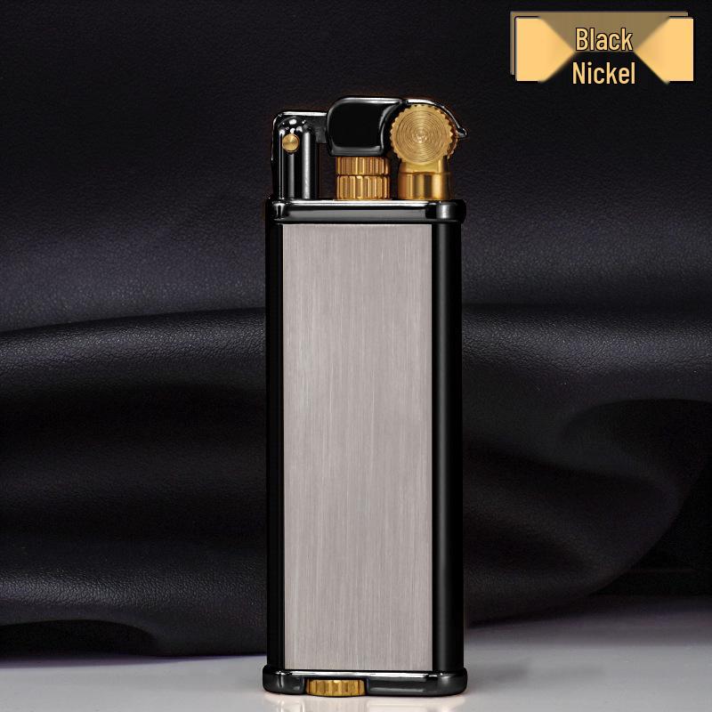CHIEF Leader 316 Ultra-Thin Slim Metal Windproof Kerosene Lighter with Flint - High-End Men's Gift