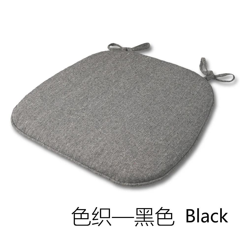 

Главная Летняя дышащая льняная подушка Губка силиконовая обеденная подушка для стула Бытовая диванная подушка чёрный